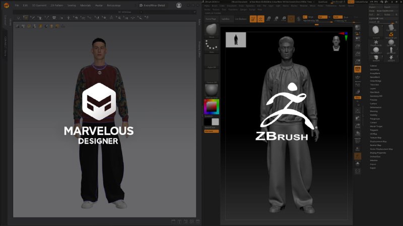 **В Zbrush подвезли мост с Marvelous …