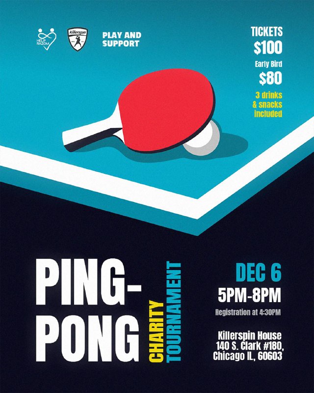 ***🏓*** The Help Razom Charity Ping-Pong …