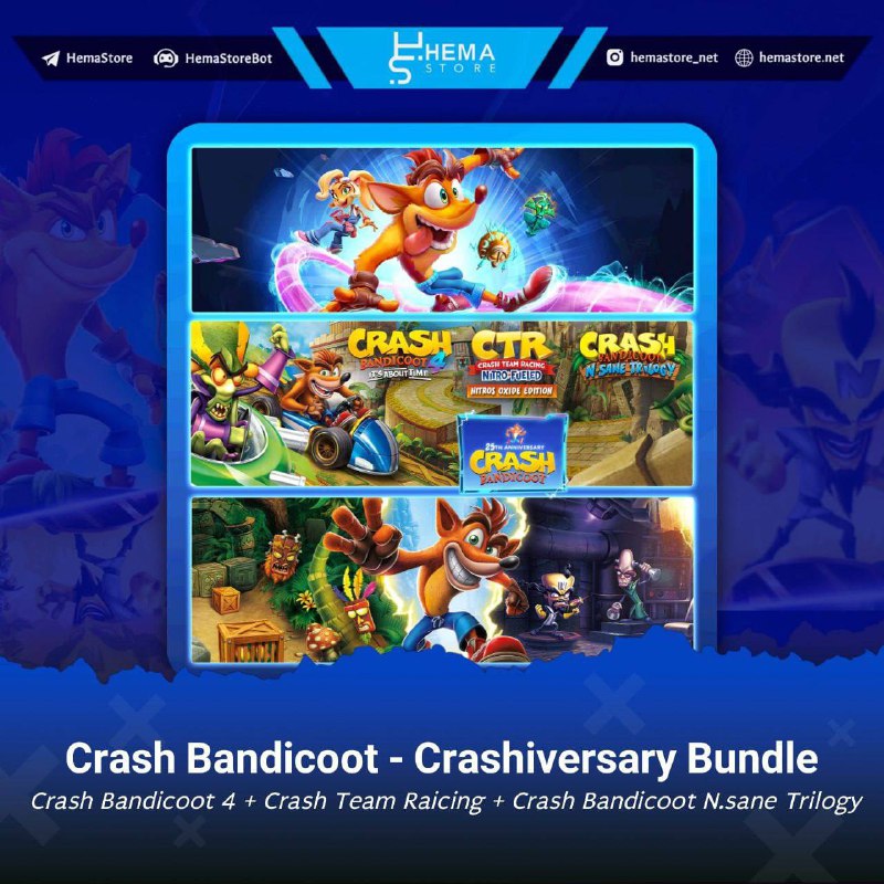 ***⭕️*** Crash Bandicoot - Crashiversary Bundle