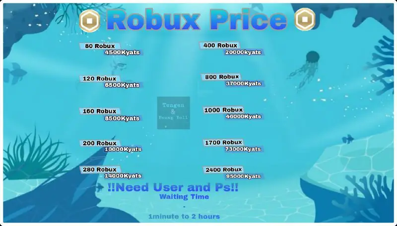 ===== New Robux Price =====