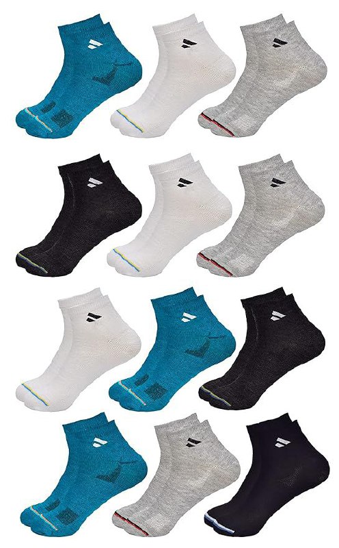 SJeware 12 Pairs Solid Cotton Ankle …