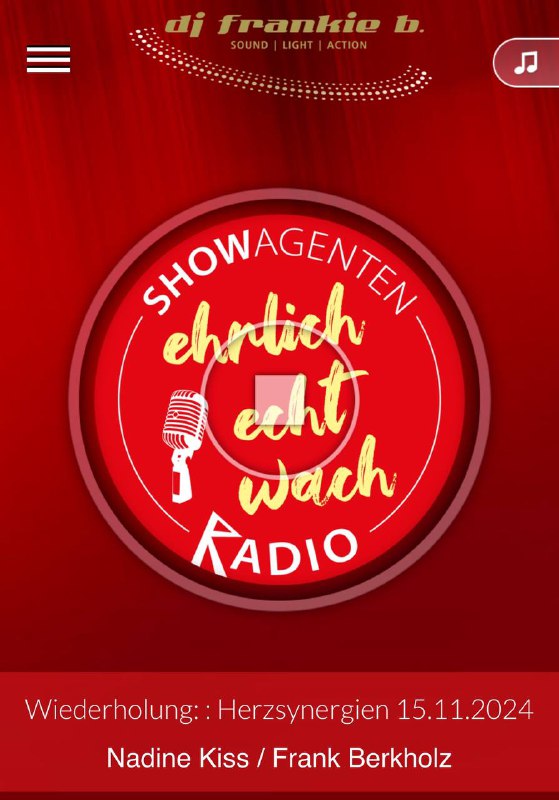 ShowAgenten Radio-App