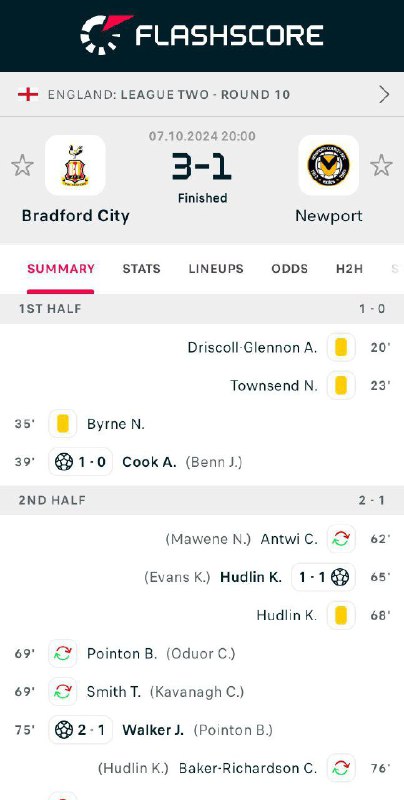 Bradford City - Newport 3:1