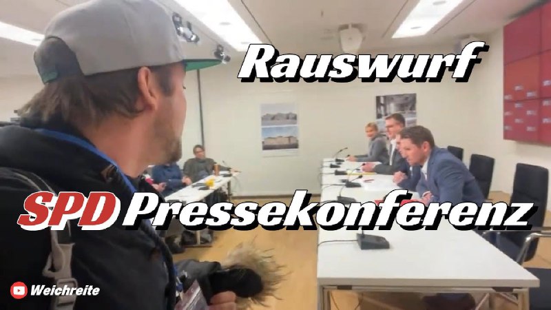 Rauswurf SPD Pressenkonferenz Brandenburg 14.1.25