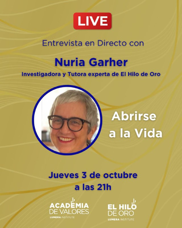 Este jueves, en directo, Nuria Garher, …