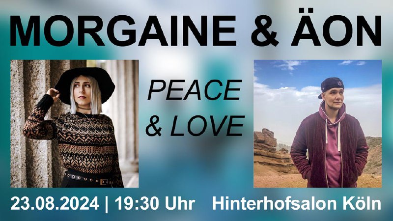 Für das Konzert im Hinterhofsalon bitte Tickets kaufen bei Krasser Guru ***👉***[TICKET](https://krasser.guru/veranstaltungen/morgaine-aeon/)