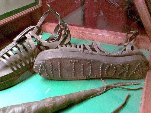 These are the sandals of the …