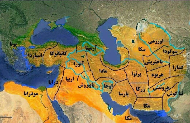 **نام ۲۳ استان ایران در سنگ‌ …