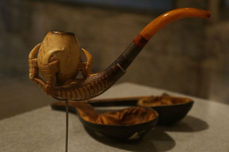 Smoking pipe of Jefferson Davis, the …