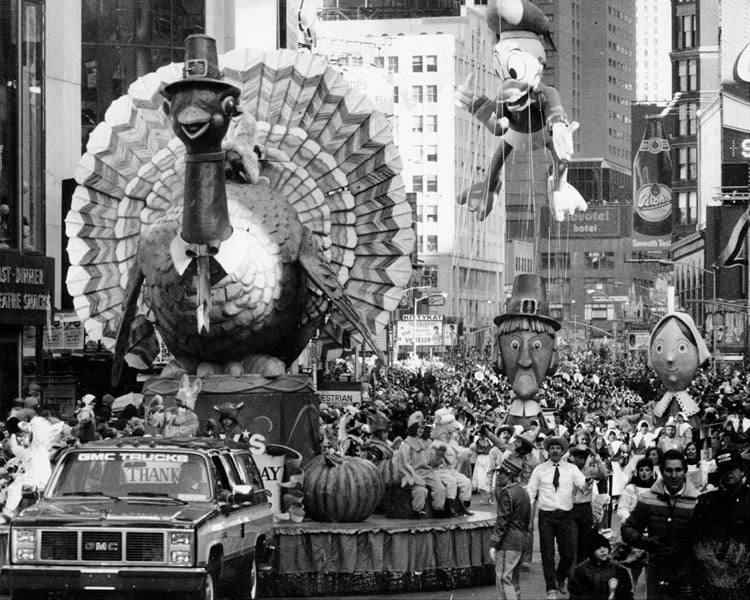 Floats in Macy’s Thanksgiving parade, 1970s