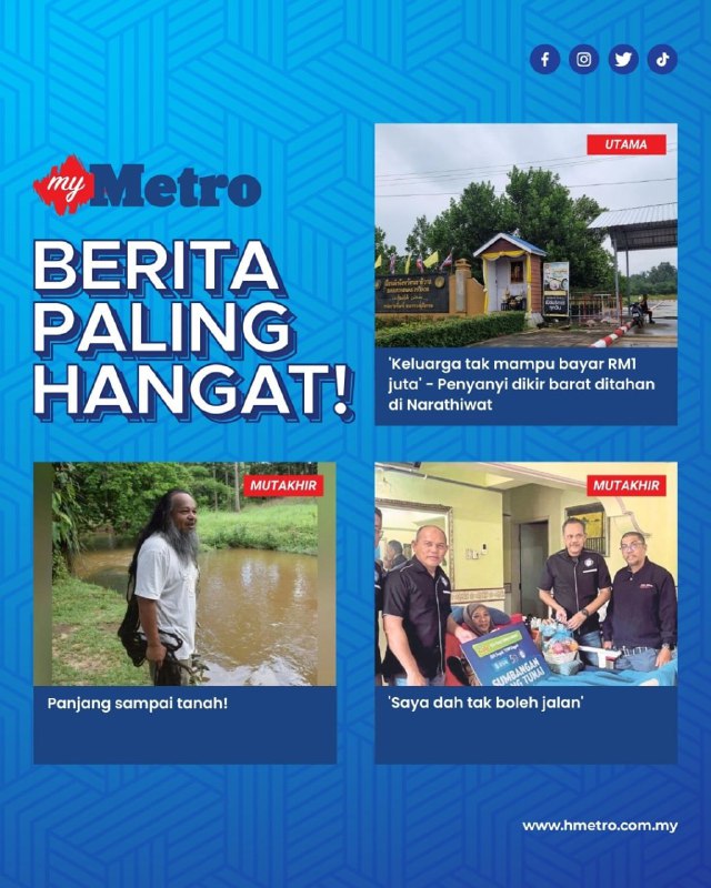 *Tiga artikel pilihan pembaca Harian Metro.*