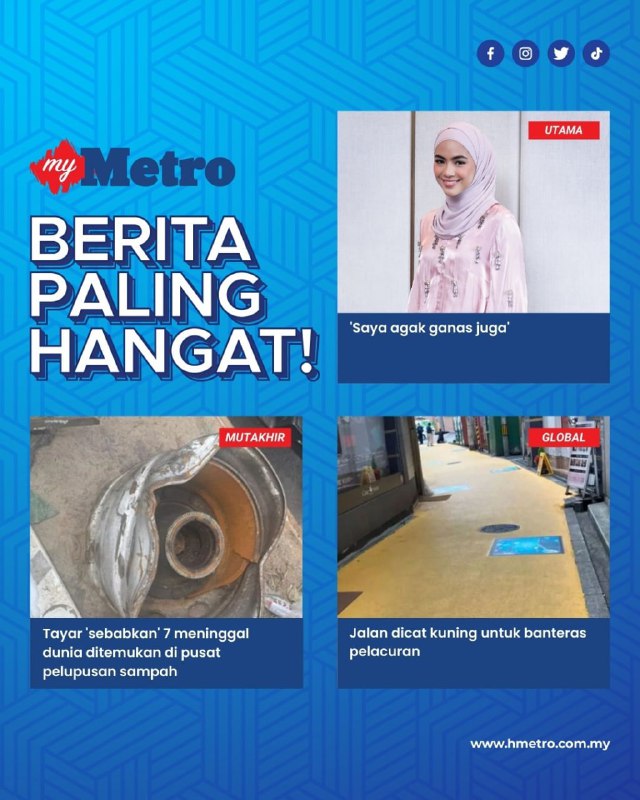 *Tiga artikel pilihan pembaca Harian Metro.*