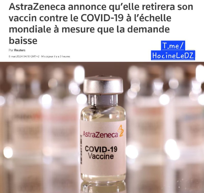 Selon Reuters, le "vaccin" mortel d'AstraZeneca …
