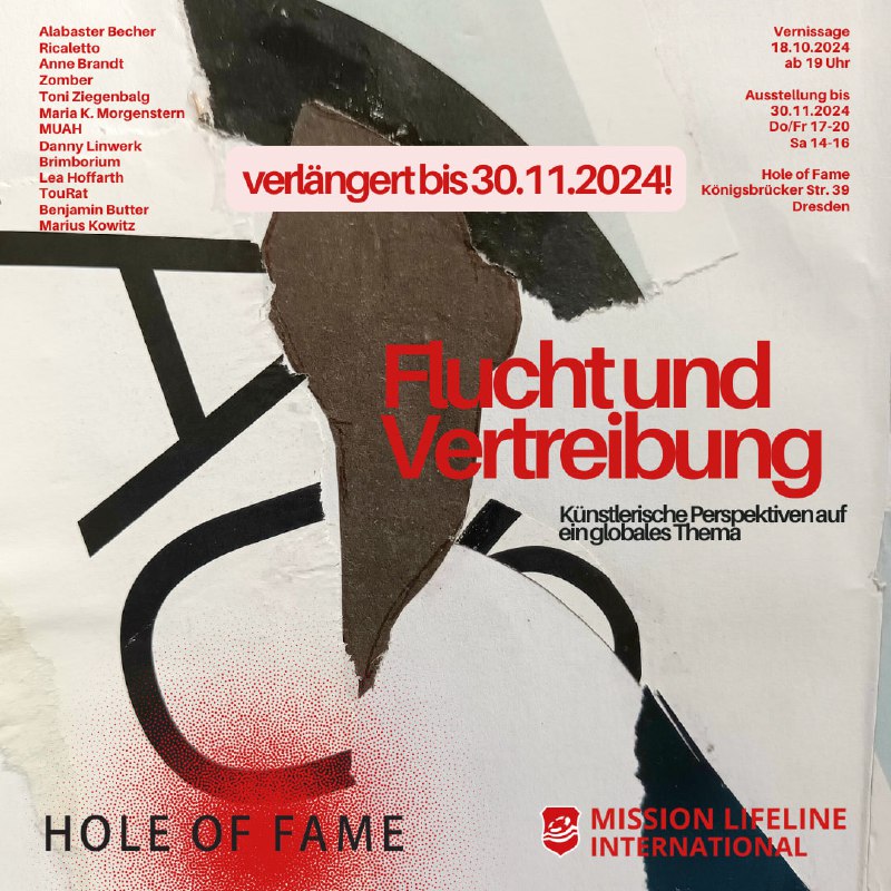 Die aktuelle Ausstellung, **"Flucht und Vertreibung …