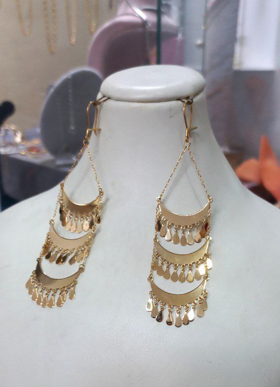 ***?******?***گوشواره طلا عیار ۱۸ ‌