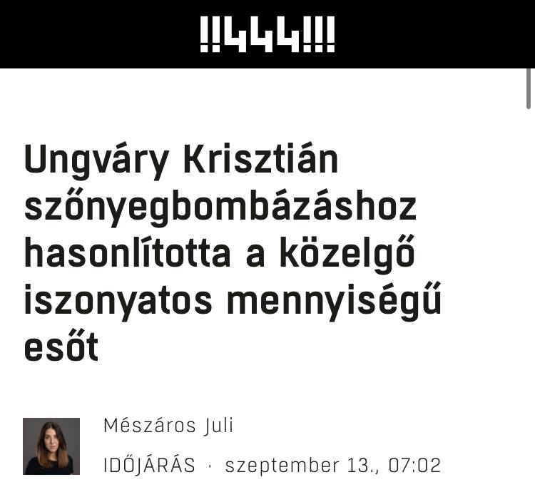 ***🤷‍♂️***Amikor a “sztártörténész” megszakérti a meteorológiát, …