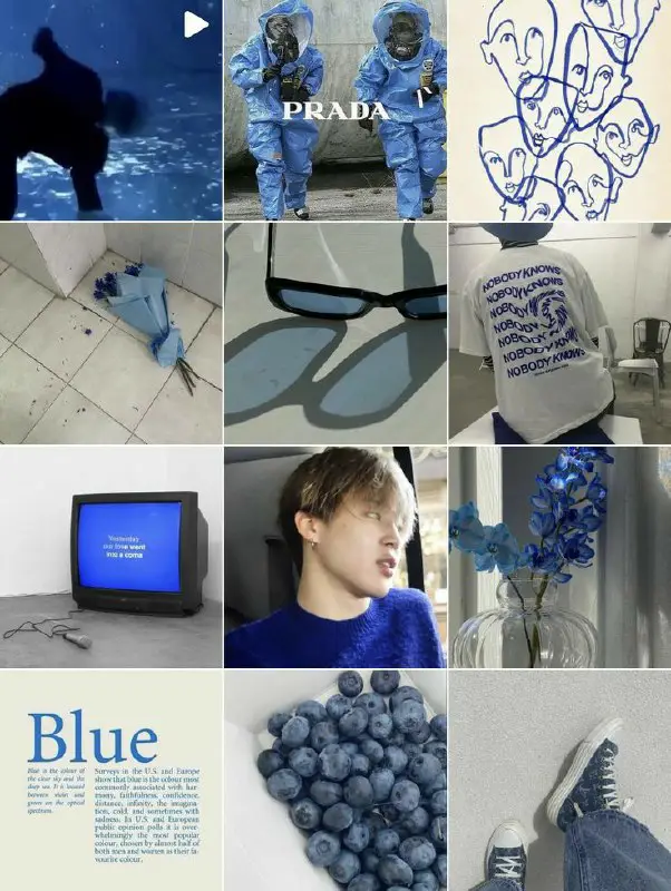 Blue.