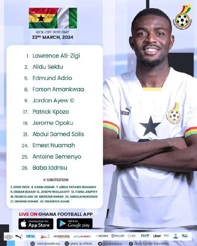 Ghana's starting XI to take on …