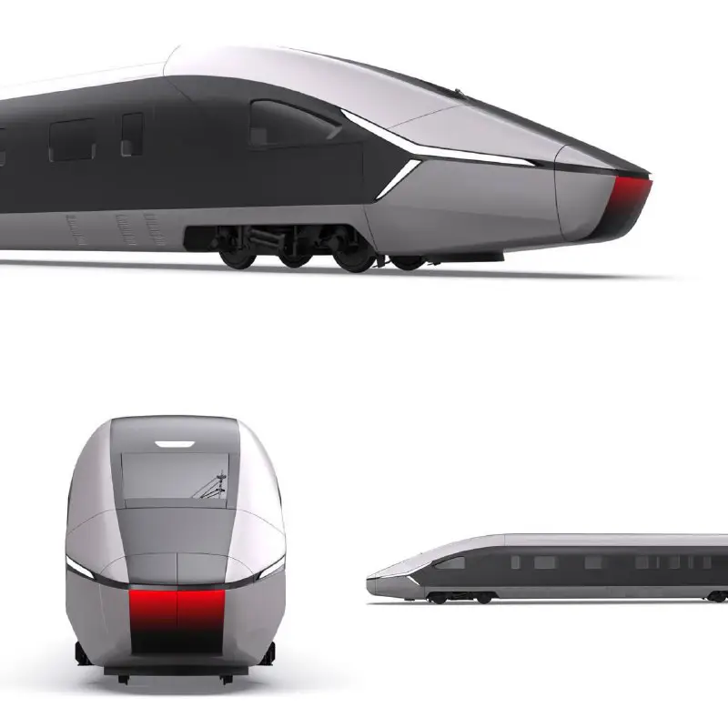 Дизайн высокоскоростного поезда, который в будущем …