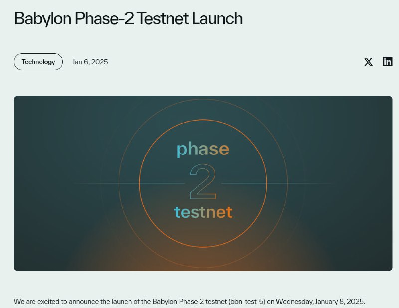 [#Babylon](?q=%23Babylon) Phase-2 Testnet Launch