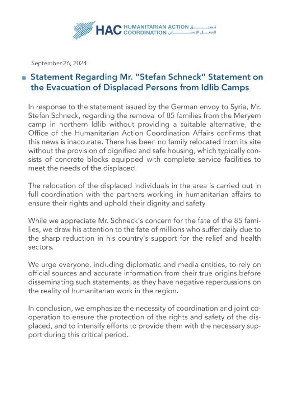 Statement Regarding Mr. “Stefan Schneck” Statement …