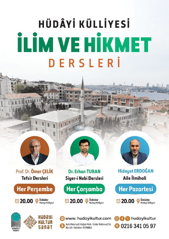 Hüdayi Külliyesi’nde “İlim ve Hikmet Dersleri” …