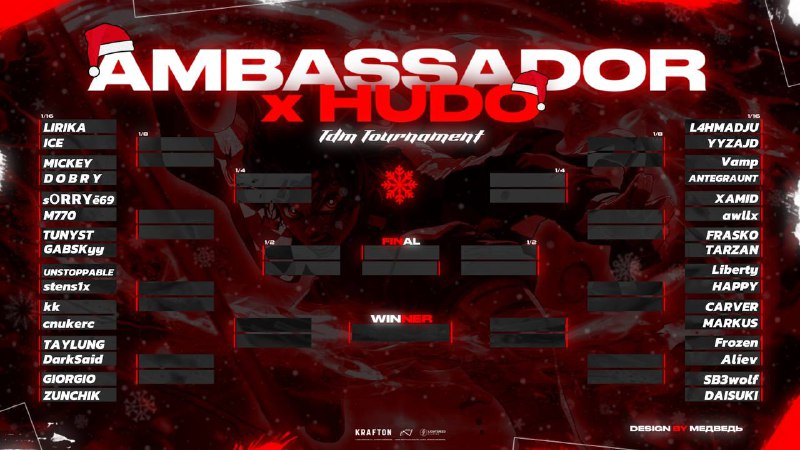 [**AMBASSADOR**](https://t.me/ambassador_pm) **x** [**HUDO TDM TOURNAMENT**](https://t.me/HUDOTDMM) **PRIZE:1000₽