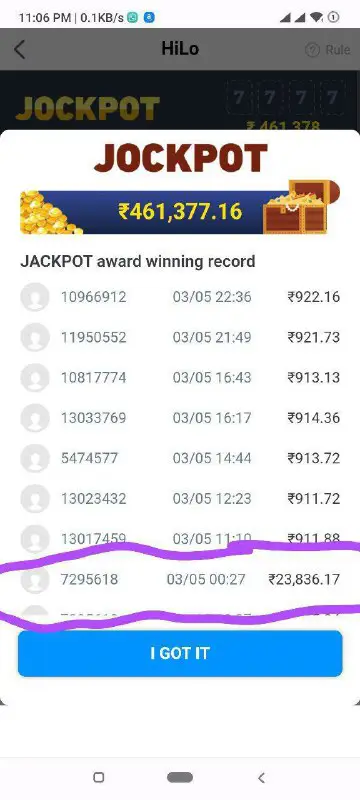 *****😍******😍***Fiewin me 1 bhai ka jackpot …