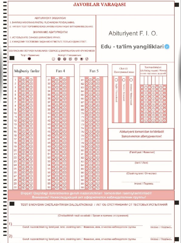 *****❗️*******2024-YIL JAVOBLAR VARAQASI** ([TITUL](https://t.me/BahoIashUz/1649)**)ni** **saqlab qo'ying!*****?*** …