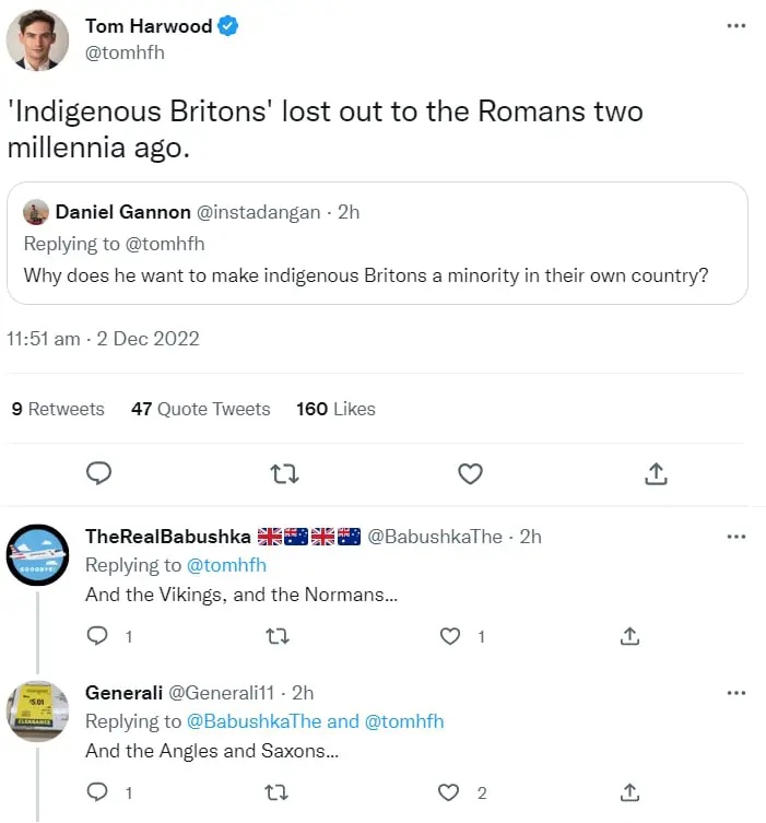 Worth remembering that [Tom Harwood is yet another 'conservative'](https://t.me/lauratowler/4186) who professes to love Britain, yet hates the British.