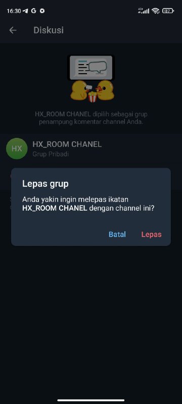 Grup chat udah di hapus .males …