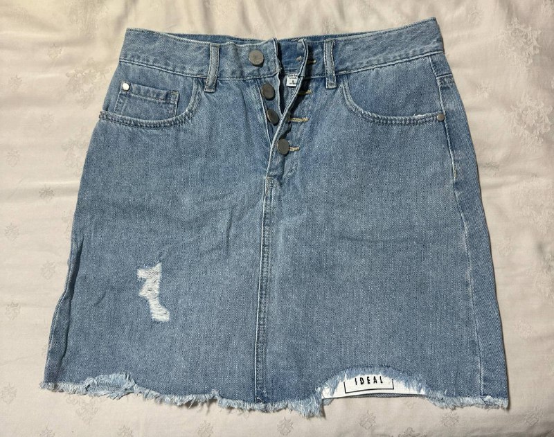 denim skirt (yishion) $5