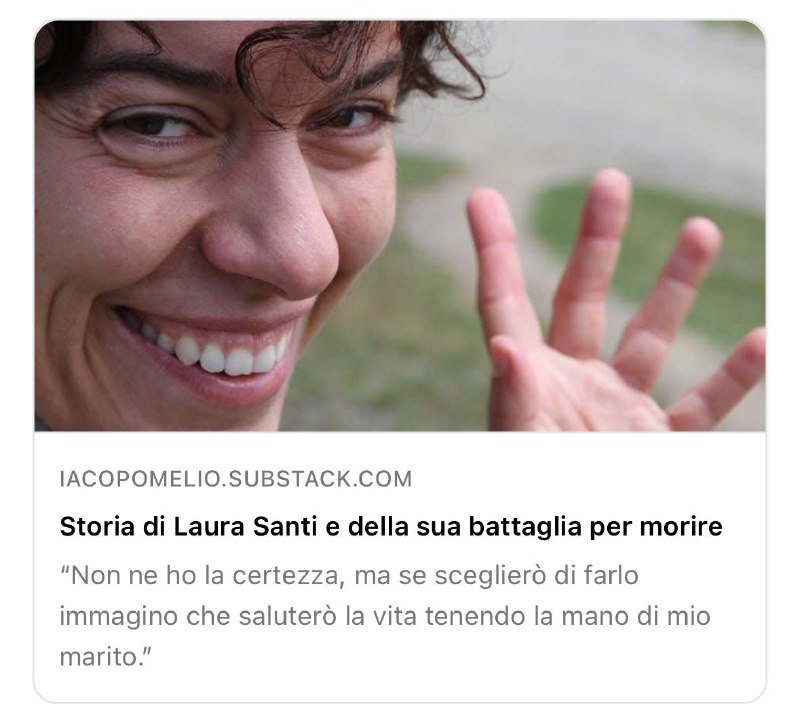 Laura Santi ha vinto una battaglia …