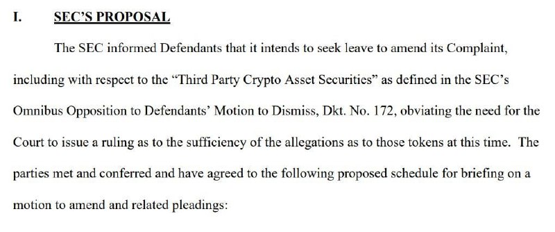 The SEC has withdrawn its request …