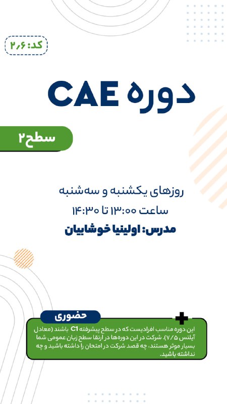 کلاس CAE سطح 2