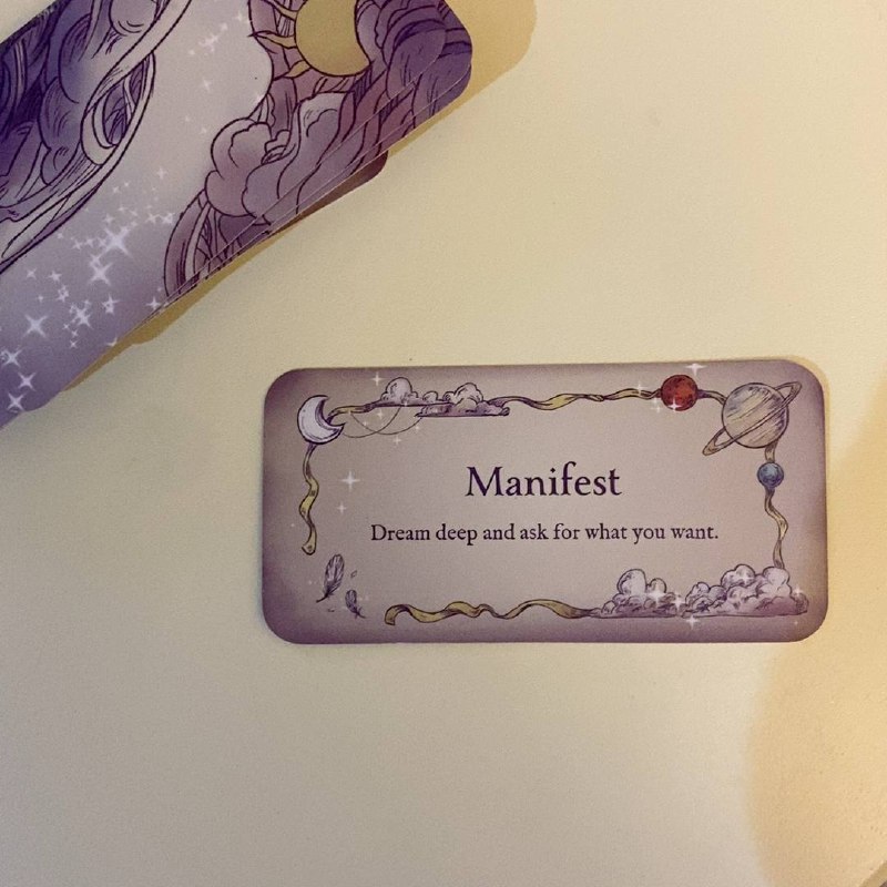 Manifest«Dream deep and ask for what …