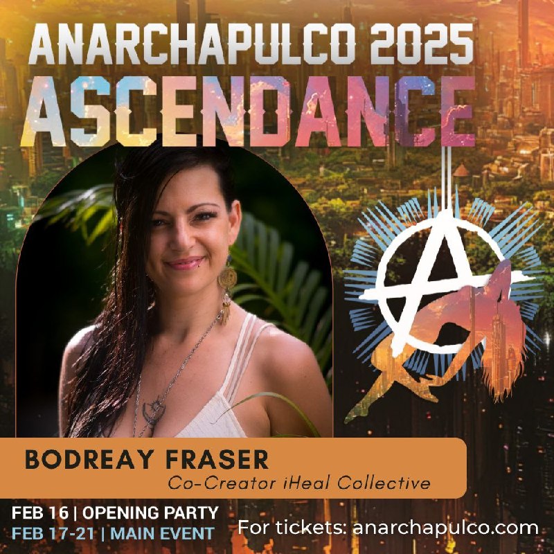 ***🚀*** Meet Bodreay Fraser at [#Anarchapulco2025](?q=%23Anarchapulco2025)! …