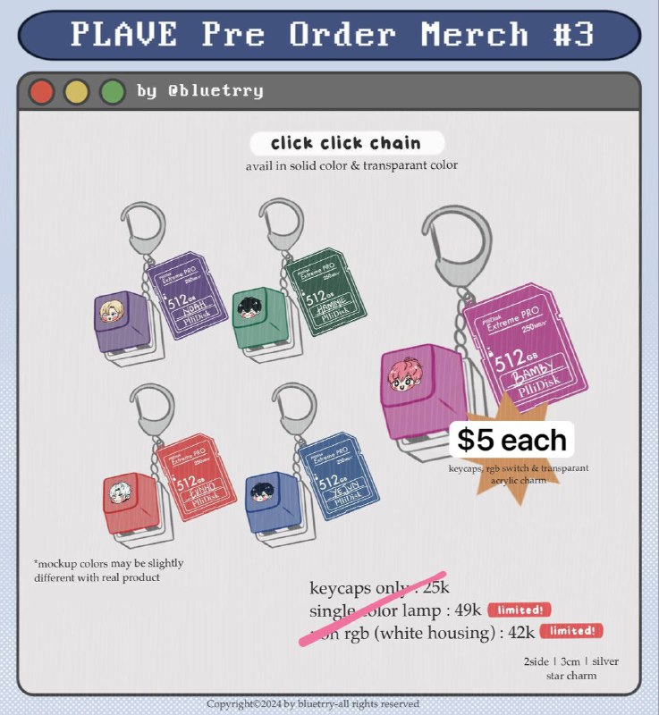 [#plavewoof2](?q=%23plavewoof2) **go plave bluetrry keycap keychain