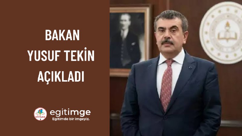 ***🔖***Bakan Tekin'den Uzman Öğretmenlik ve Başöğretmenlik …