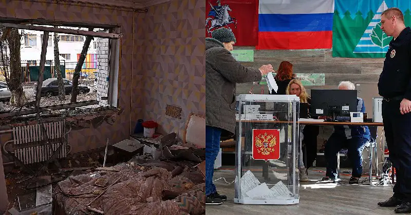 [Russia al voto, oggi la consacrazione per Putin. Difese antiaeree attive a Mosca: raid notturno dei droni ucraini. Code ai …
