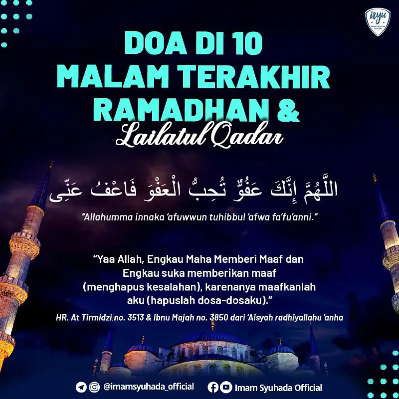 **Doa di 10 Malam Terakhir Ramadhan …