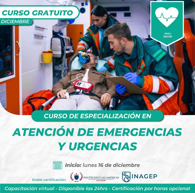 ***👨🏼‍⚕️******🚑*** [#GRATUITO](?q=%23GRATUITO): CURSO DE ESPECIALIZACIÓN EN …