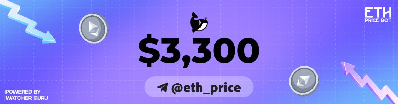 *****🟢***** **$3,300** [**@eth\_price**](https://t.me/eth_price)