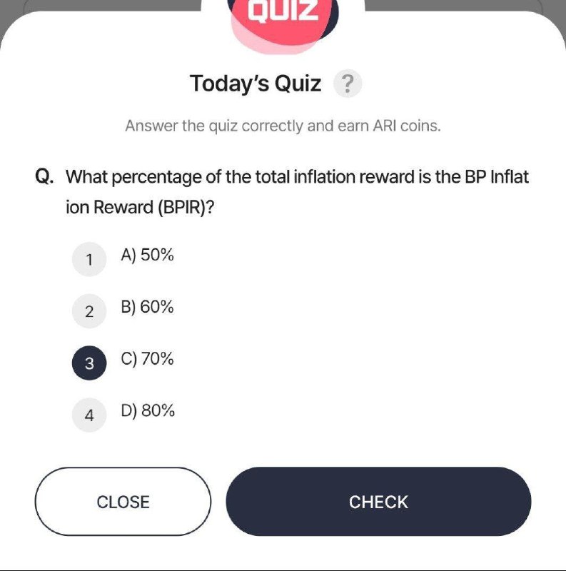 ***💥***Ari Wallet এর আজকের Quiz এর …