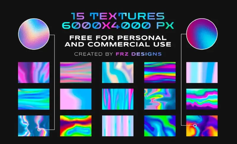 **HOLOFOIL - Free Holographic Textures**