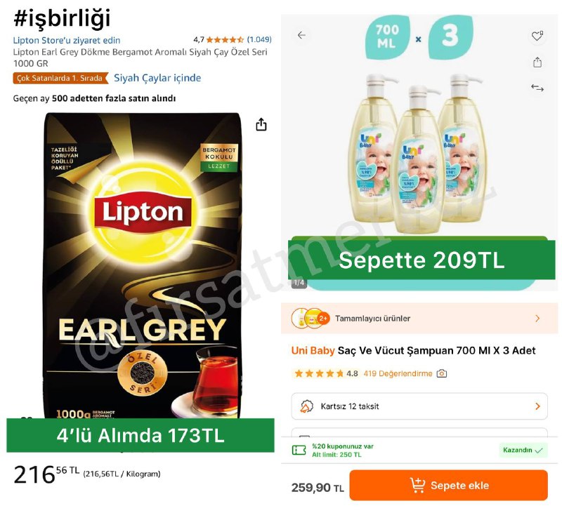 *****🔥***Lipton Earl Grey Dökme Bergamot Aromalı …