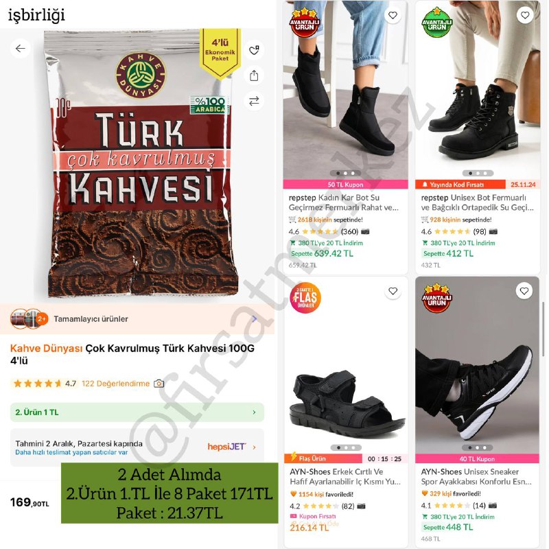 ***🔥*****Kahve Dünyası Çok Kavrulmuş Türk Kahvesi …