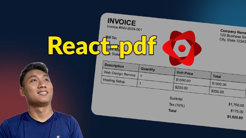 How to generate PDF in React …