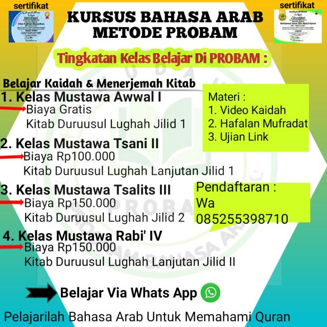 *Pendaftaran Peserta Bahasa Arab Angkatan G22 …