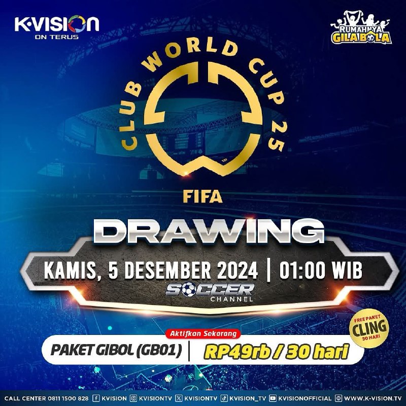 Saksikan drawing FIFA Club World Cup …